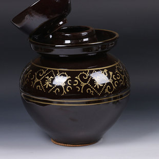 磁州窑泡菜坛子大号泡菜坛密封储物罐泡菜缸咸蛋酸菜腌菜坛陶瓷坛