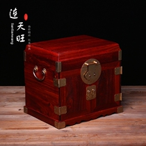 Zambia Blood Sandalwood Large Collection Box Red Wood Official Leather Case Solid Wood First Decorated Case With Lock Ornament Box Wedding Gift Box