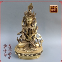 Hidden Buddha bronze statue of a Buddhist Buddha Double body Buddha Joy Buddha Buddhism Home Feng Shui Crafts Pendulum