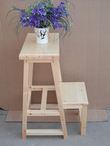 Dual-purpose ladder stool ladder i stool multi-functional high stool solid wood high stool household ladder folding stool