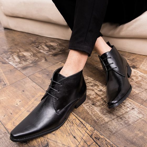 High-top fashion pointed toe trendy men's leather shoes business casual personality Korean fashion boots U lightweight versatile short boots
High-top fashion pointed toe trendy men's leather shoes business casual personality Korean fashion boots U lightweight versatile short boots