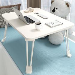 Small table on the bed for dormitory students, simple household foldable desk, bedroom sitting on the floor, heightening bay window, writing learning G