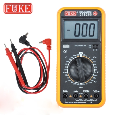 Fully automatic digital multimeter DT-9205A anti-burn fully protected multimeter for electrician students