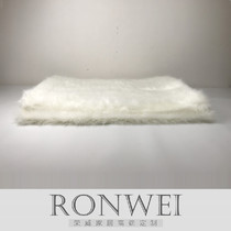 Model room hotel blanket Simple modern white artificial fur plush bed tail blanket Towel White wool blanket