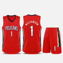 Pelicans Zion Williams Ingram Jersey basketball uniform mens customized competition team uniform female children