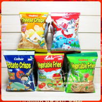 Golden Crown Seller Japan Calbee Fries Chips Shrimp Sheet 4 Tandem Bag Casual Little Snacks Multitaste Optional
