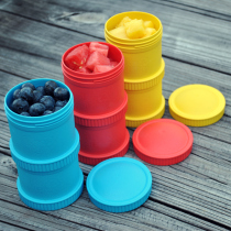 American imported Replay snack cans baby complementary two-layer milk powder box baby children multi-function layered snack box