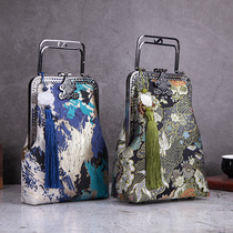 13CM high-foot buckle type material bag handmade DIY mobile phone inclined satchel cloth for a piece of non-finished product 77#新