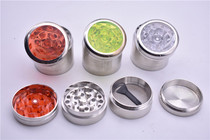 40MM top transparent herbal grinding machine tobacco crushing machine 4 layers metal sharp gear grinding machine millstones