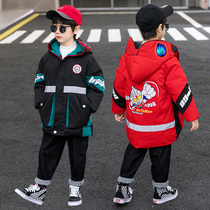 Boy Cotton Clothes 2022 New Foreign Children Otman Clothes Thickened Winter Cotton Clothes for Children in Winterclothes