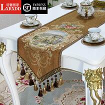 LXRXDD European Table Clothing Table Clothing American Country Northern Europe Light Luxury Tea Table Cabinet Rectangular Cover Clothing