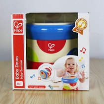 Hape Rolling Electronic Music Drum Baby Toys Puzzle Sound Light 6-36 months Baby Hand Pad Drum