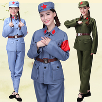 Adult childrens Red Army performance clothing Eighth Route Army Red Guard anti-war clothes Military uniforms Liberation of the New Fourth Army men and women