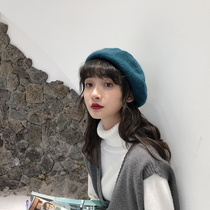 Cap Children Berets Spring Autumn Han Edition Tide Day Ensemble Net Red Money Inlen Retro Wool painter Pumpkin Hat Knit Cap