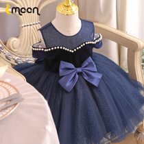 Childrens high-end catwalk dress host piano performance Foreign-year-old banquet baby princess dress girl spring and autumn