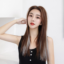 Hanging Ear Dyeing 2020 Popular Color Heart Machine Dyeing Earring Dyeing Invisible Color Wigs Long Hair Straight Hair