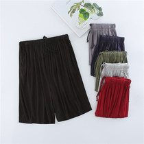Sleeping shorts loose men Summerdale casual plus size plus size homewear five-point pants Dad middle and old