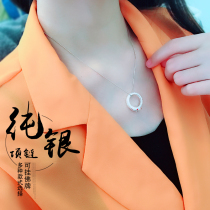 Thailand 925 Sterling Silver Necklace Pendant Chain Hanging Heart Lock Bead Fortune Tube