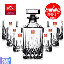 Italian RCR Import Crystal Large Number of Thick Whisky Wine Glasses Foreign Wine Bottles Spirits Glasses Wine Glasses