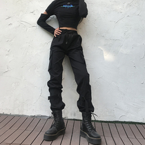 weekeep pocket leggings bunches leggings women tactical straight slim casual pants Joker dancing hiphop