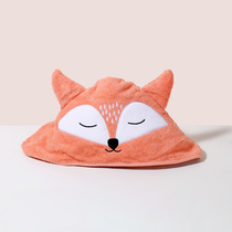 NOME sleeping Fox Childrens bathrobe cute hooded cotton baby soft absorbent bath towel towel