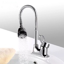 Toilet column basin washbasin kitchen tap kitchen tap hot and cold wash basin laundry pool sink cold and warm universal rotatable