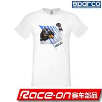 (Stock out) SPARCO T SHIRT DRIVER WHITE short sleeve t-shirt