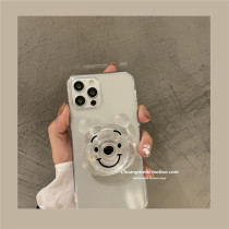 Simple Pooh bear bracket Huawei mate40pro mobile phone case mate30 Japanese nova7 Net red nova5pro couple mate40 transparent soft shell nov