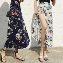 Holiday One-piece snowspun dress High waist display slim fit lace small crummy beach half body dress spring and summer wrap