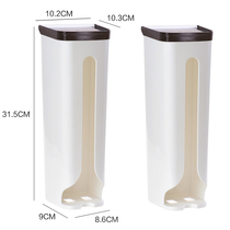 Japanese garbage bag storage artifact plastic bag storage box kitchen convenient bag extraction box wall-mounted