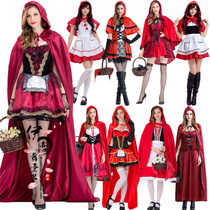 Halloween Christmas Little Red Hat Cos Costume Adult Female Makeup Prom Vampire Princess Skirt Cloister Cloister