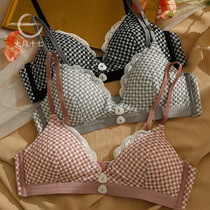 Beauty back underwear womens thin summer without steel ring high school girls bra small chest flat chest special strap bra women