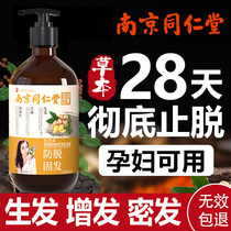 Nanjing Tongrentang ginger anti-hair loss shampoo for hair growth hair growth hair density hair development men and women oil control and dandruff dew solution