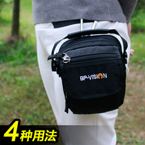 Outdoor single shoulder diagonal small bag 5 8 inches mobile phone bag women wear belt waist bag mens slingshot steel ball bag carry-on bag