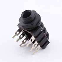 6 35mm microphone plug socket 6 5 dual-channel seat microphone holder 6 5 dual-channel Grasshopper