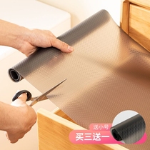 Japan Tailoring Kitchen Cupboard Mat Waterproof Moisture Resistant Antibacterial Wardrobe Mat Shoes Cabinet Mat Anti Slip Transparent Drawer Pad Paper