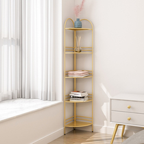 Nordic Corner Shelving Shelving Bedroom Triangle Containing Shelf Iron Art Shelf Decoration Wall Corner Bookcase Corner Multilayer