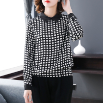 Spot quick-hair chiffon shirt womens 2021 new spring large size womens loose fat mm belly cover top Western style age reduction