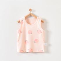 Baby vest sleeveless bottoming belly vest baby clothes cotton thin men and women children autumn and winter clothes
