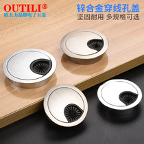 Computer Desktop Desk Hole Through Hole Cover Home Round Wire Box Desktop Wire Box Decorative Cover Ring Open Hole Cover