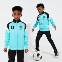 Childrens football training clothes boy autumn winter long sleeve jacket custom jersey sports uniforms football sports suit