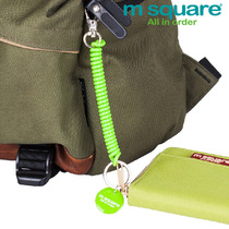 m square Multi-functional and practical stretchable anti-theft rope Anti-theft belt Travel card bag mobile wallet safety rope