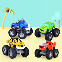 Baby monster off-road bus Childrens boy whirlwind alloy chariot team Toy car model flame machine car