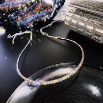 Yang surpassed the same hair hoop female full drill light luxury high hair accessories Super fairy small head hoop tassel rear hanging headdress tide tide