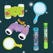 Childrens science experiment teaching aids toy telescope magnifying glass kaleidoscope kindergarten science education education birthday gift