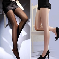 Socks women autumn and winter shiny stockings women open gear oil autumn pantyhose beauty conjoined long tube delicate shiny