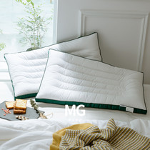 Cotton Pillow Adult Neck Sleeper Single Student Dormitory Hotel Fiber Pillow Core Home Pair 2