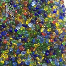 Buddhist supplies Buddha statues pagoda decoration for Manzha eight for seven treasures color glass circle No. 1 2 yuan 1 taels