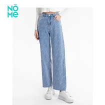 NOME Normie Womens Dress Jeans High Waist Display Slim 100 Hitch Trousers Broadlegged Casual Pants Print New WGPQ0088