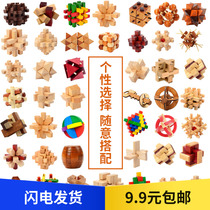 Luban Kongming lock educational toy Adult children full set of organ box large personalized unlock game